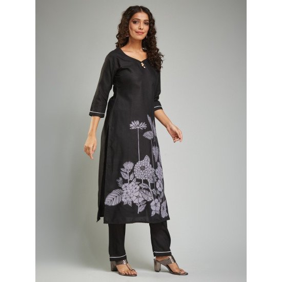 Designer Kurta Suit Set – Premium Viscose Rayon with Intricate Prints