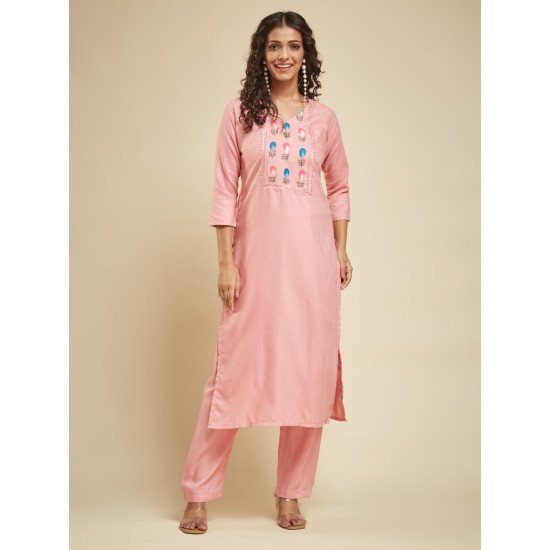 Designer Kurta Suit Set – Elegant & Comfortable with Premium Embellishments