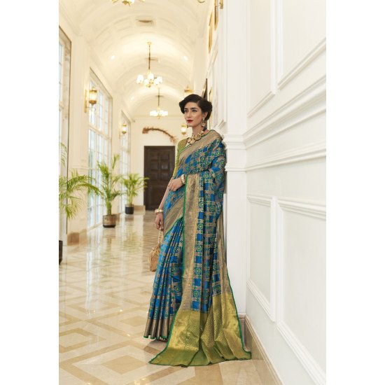 Beautiful kimisha silk real patola saree 